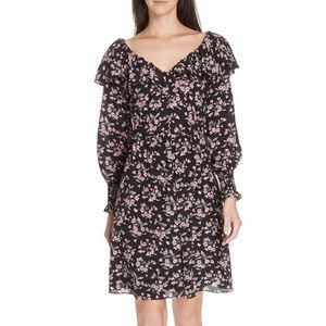 Rebecca Taylor Tilda Silk Ruffle Floral Dress NWT